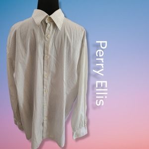 PerryEllis mens button up dress shirt size XL